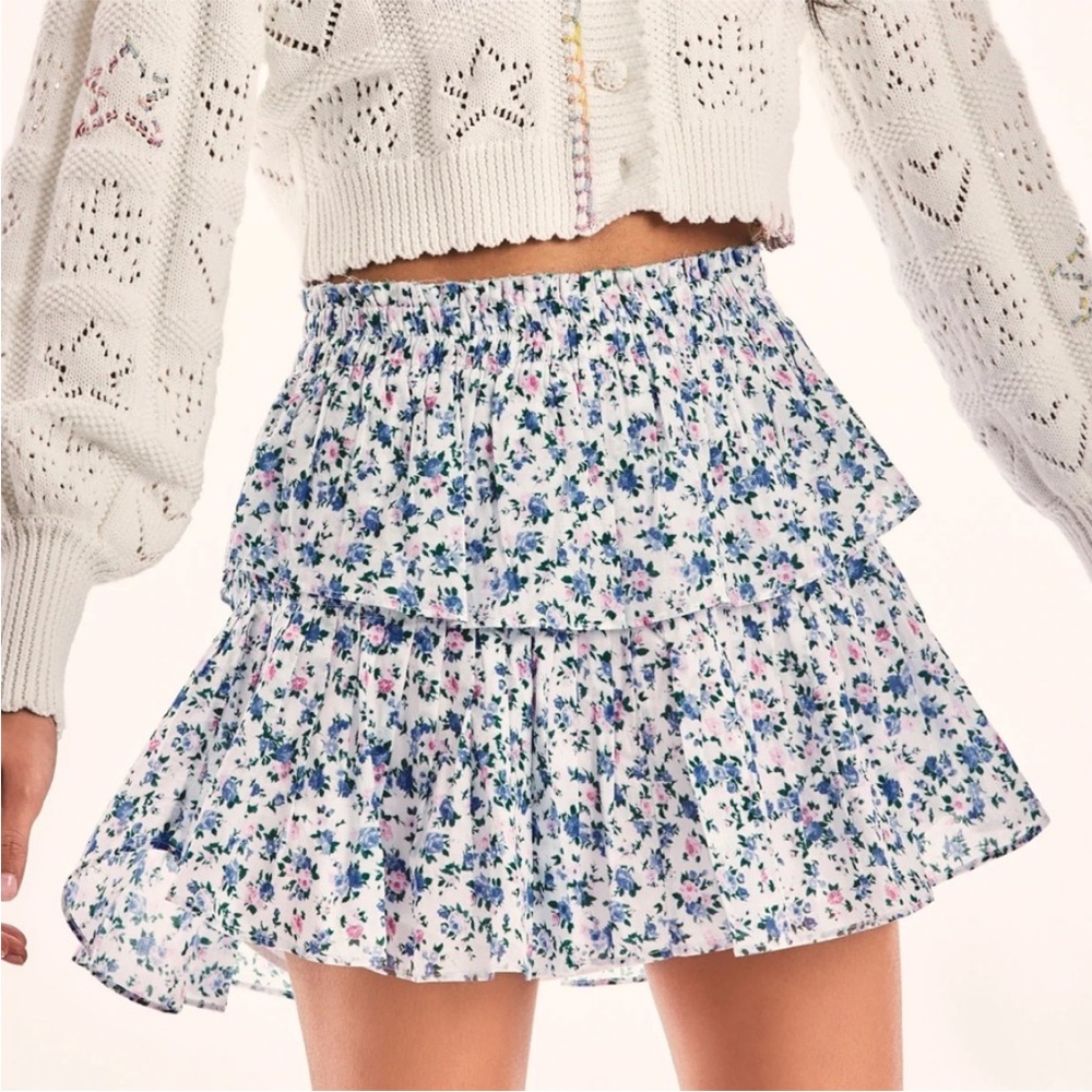 LoveshackFancy Ruffle Skirt Size Large - Picture 3 of 3